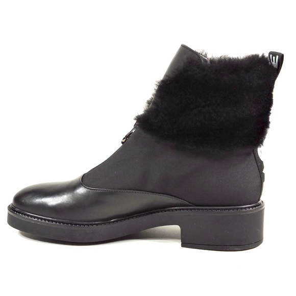 ALESSANDRO DI MARIA Women's Black Leather Bootie - Picture 4 of 8